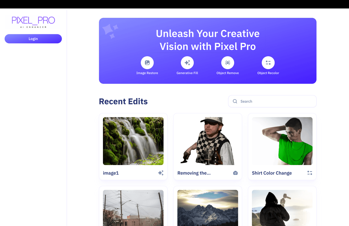 Pixel Pro - A SaaS Application for All your Picture Editing Needs